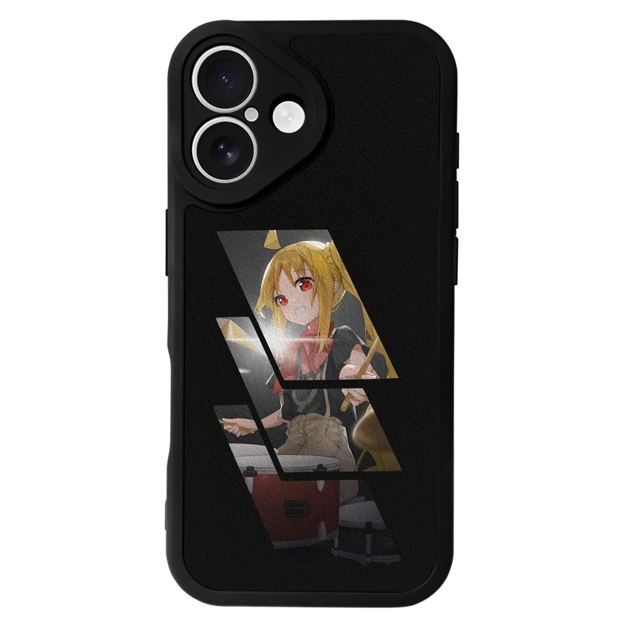 ぼっちざろっく！ グッズ,伊地知虹夏 - IPhone 16シリーズ対応 ・ シリコンスマホケース ・ レザー調 ・ 高精度フィット ・ 耐衝撃 ・ ワイヤレス充電対応 ・ 精密カット